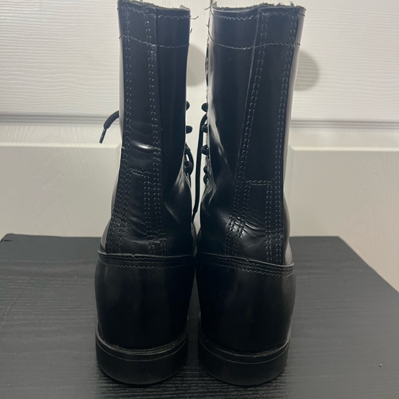 Corcoran 1500 Combat Field Biker Military Jump Black Leather Cap Toe Boots Sz 10 main image 6